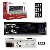 автомагнитола 1din carlive ld1010 bt, lcd экран, пульт ду, fm радио, usb разъем, aps, 4*60 w  фото