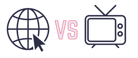 Соперничество Интернета и телевидения