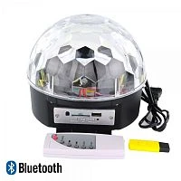 диско шар mp3 орбита mp-382  (usb, sd, пульт ду,2*5 вт, датчик звука,bluetooth)/12  фото